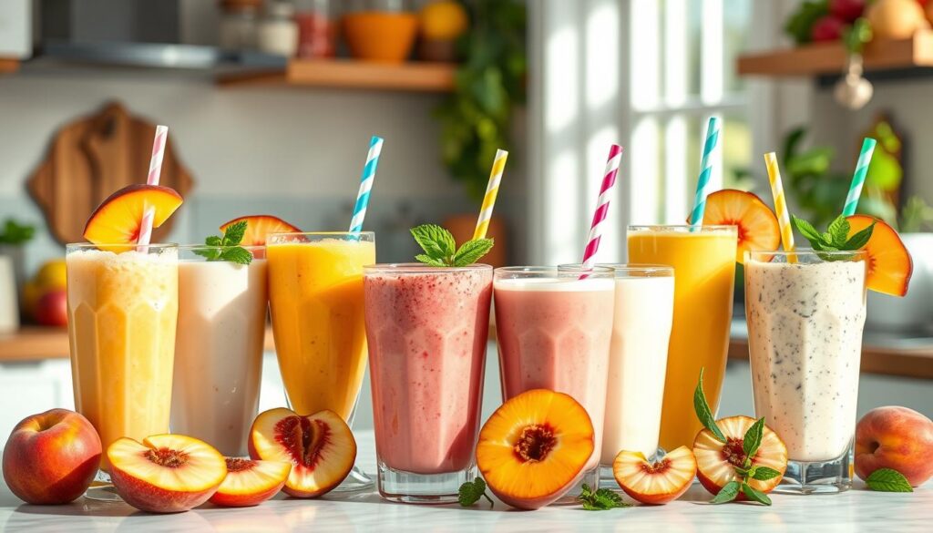 peach smoothie variations