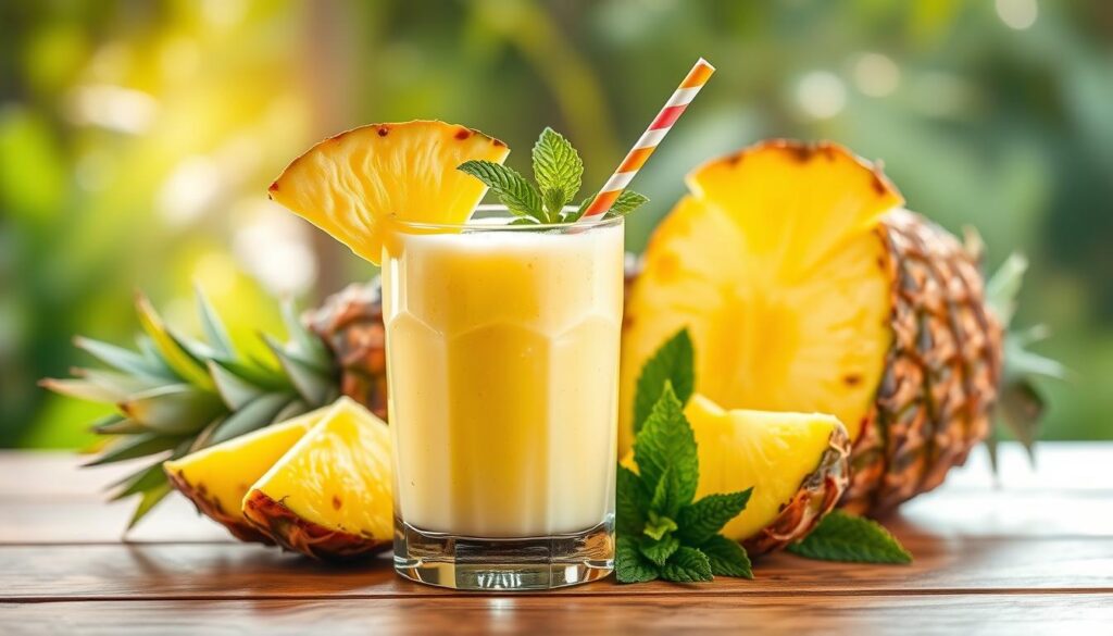 healthy pineapple smoothie